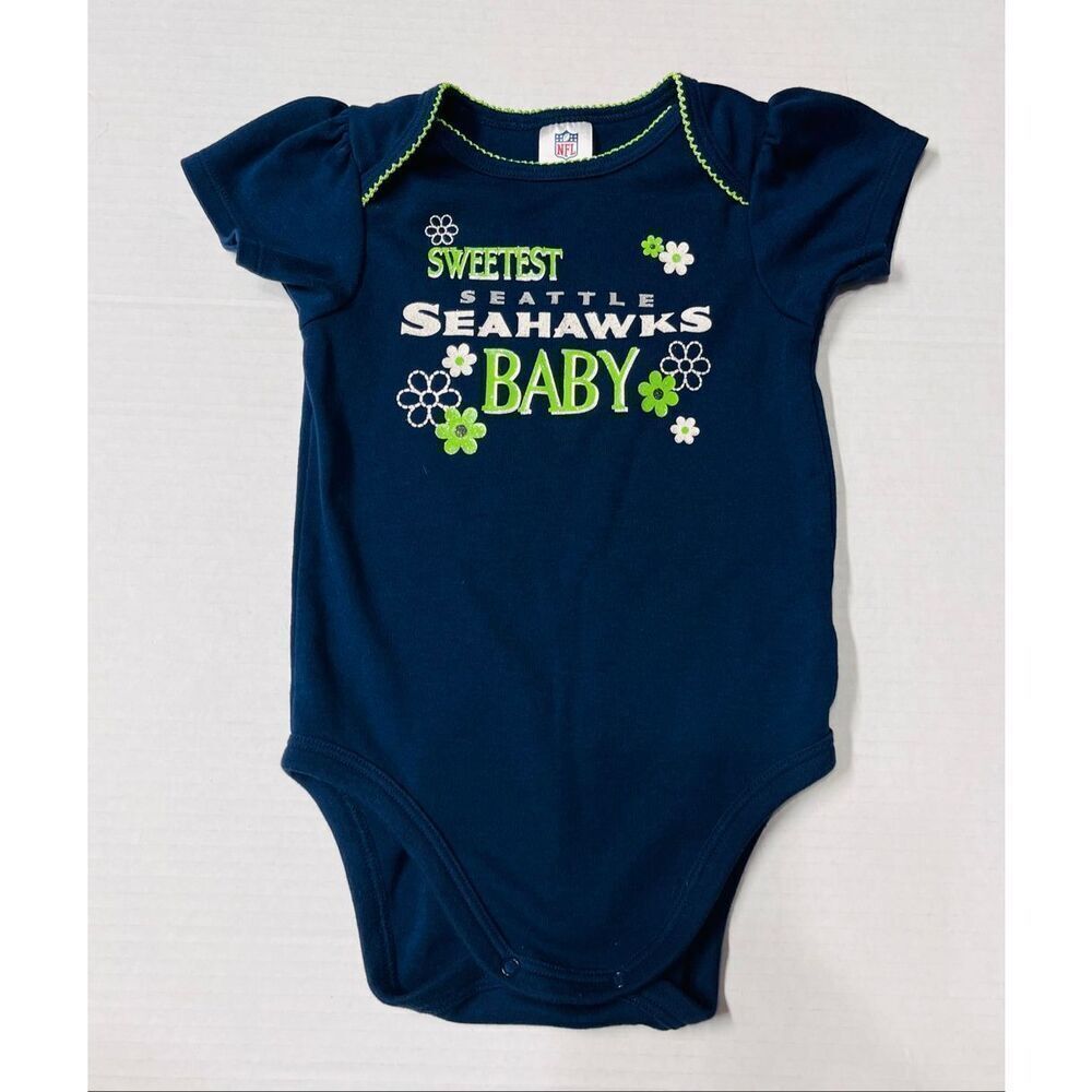 Team Apparel Seattle Seahawks Bodysuit Girls Size 18 Months